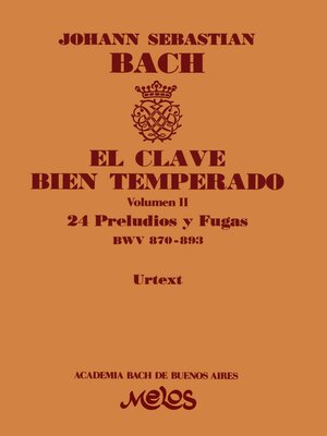 cover image of El clave bien temperado, Volumen 2